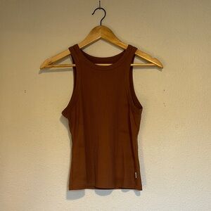 Classic Brown Sleeveless Tank Top